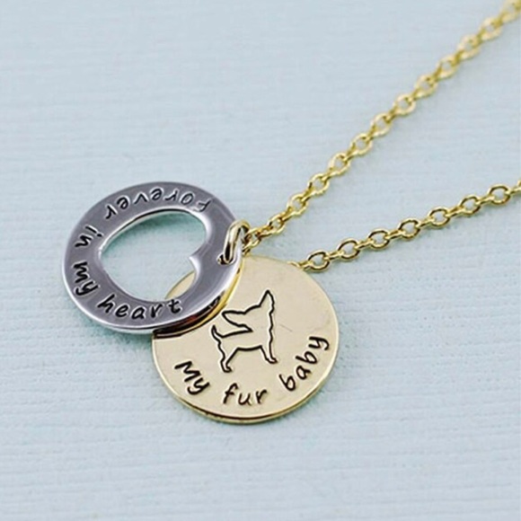 “Fur Ever in My Heart”Fur Baby Necklace-Chihuahua - Picture 3 of 11